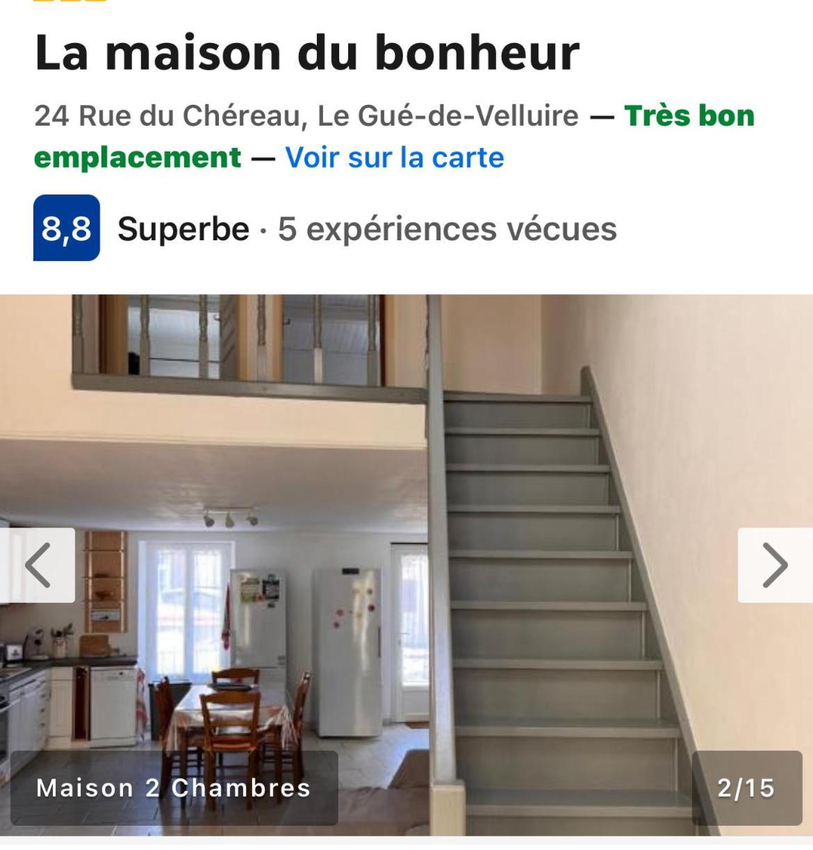La Maison Du Bonheur Le Gué-de-Velluire Екстериор снимка