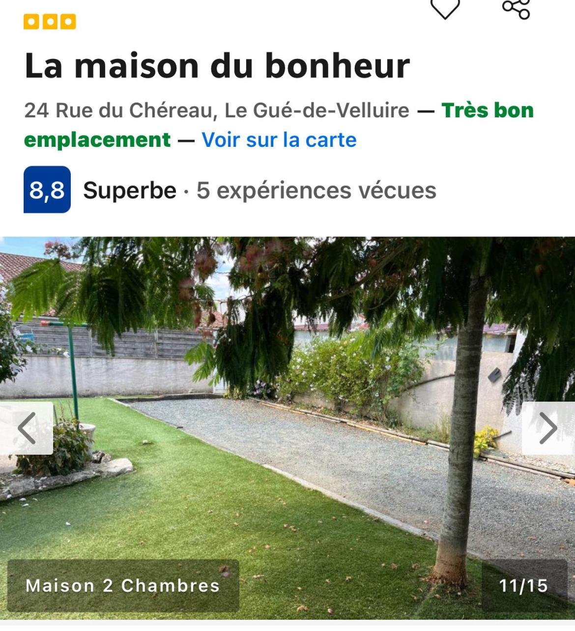 La Maison Du Bonheur Le Gué-de-Velluire Екстериор снимка