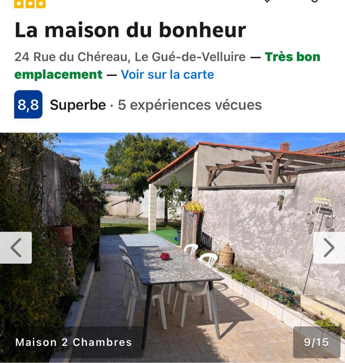 La Maison Du Bonheur Le Gué-de-Velluire Екстериор снимка